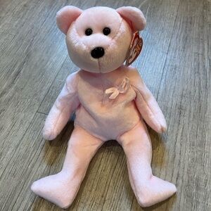 Vintage 2003 Ty Beanie Baby Cure Pink Bear with tag